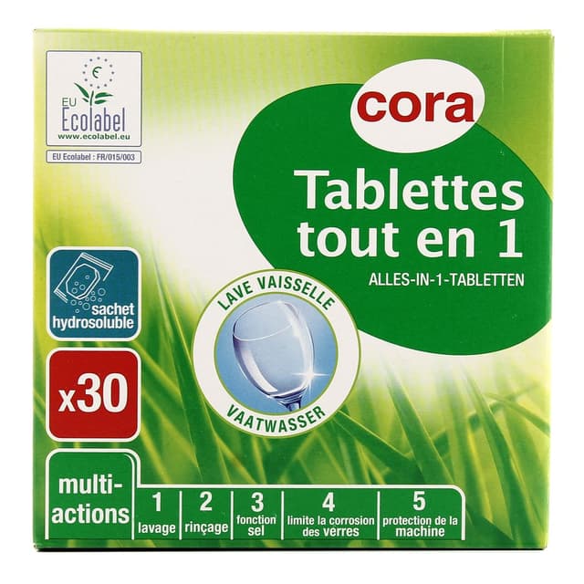 3257984658704 - Cora - Tablettes lave-vaisselle tout en 1
