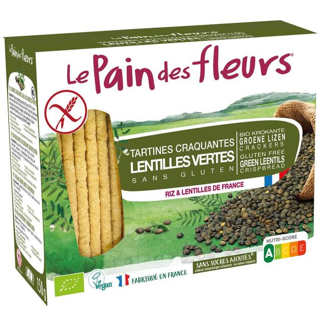 3380380079504 - Le pain des fleurs - Tartine craquante bio lentilles vertes