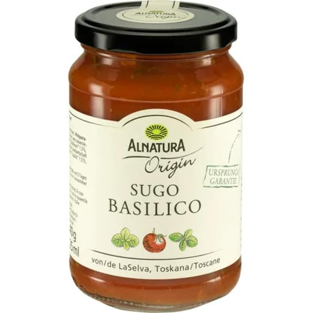 4104420130005 - Alnatura - Sauce tomate bio au basilic - Sugo Basilico en bocal