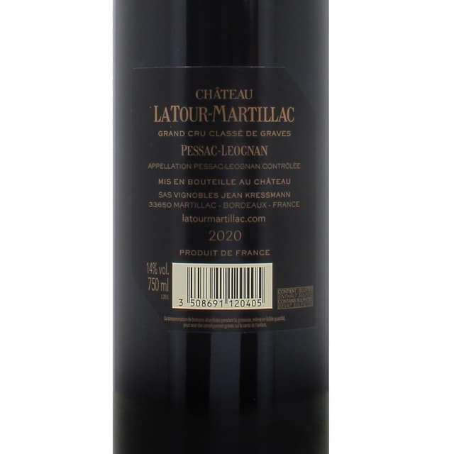 3508691120405 - Pessac-Leognan Rouge AOC - Château Latour Martillac