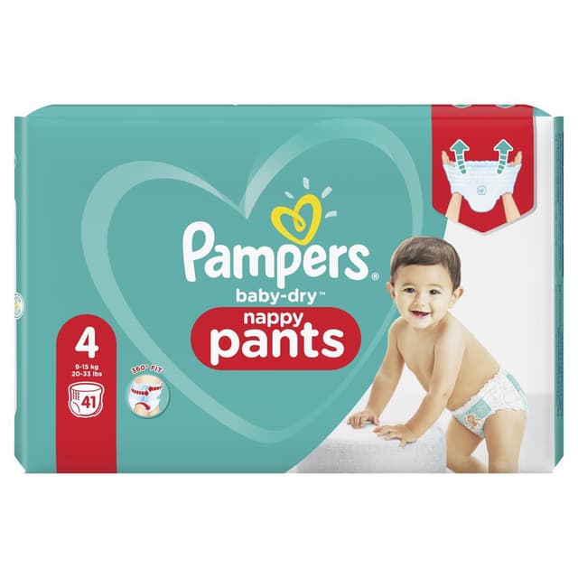 8001841461205 - Pampers Babydry Pants - Couches culottes T4 - 9/15kg -