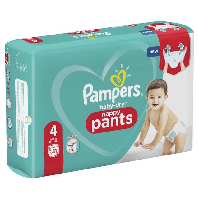 8001841461205 - Pampers Babydry Pants - Couches culottes T4 - 9/15kg -