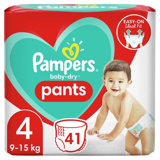 8001841461205 - Pampers Babydry Pants - Couches culottes T4 - 9/15kg -
