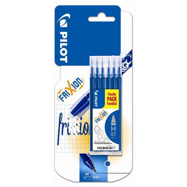 3131910501305 - Pilot - 6 Recharges d'encre bleue pour stylo frixion Ball pointe moyenne