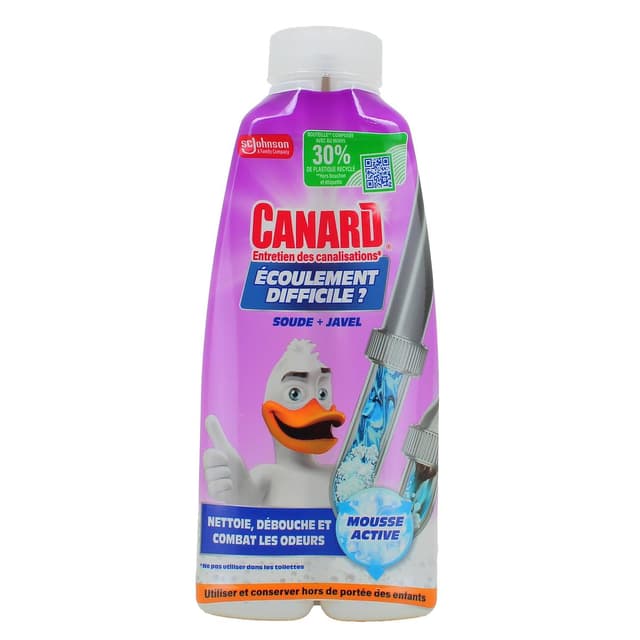 5000204441505 - Canard - Déboucheur de Canalisations Soude et Javel Mousse Active