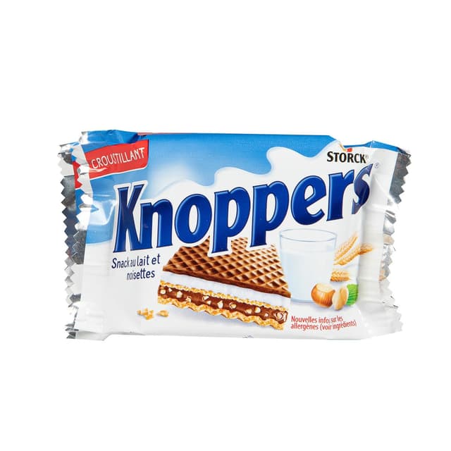 0000040144405 - Knoppers - Gaufrette fourrée au lait et à la pâte de noisettes