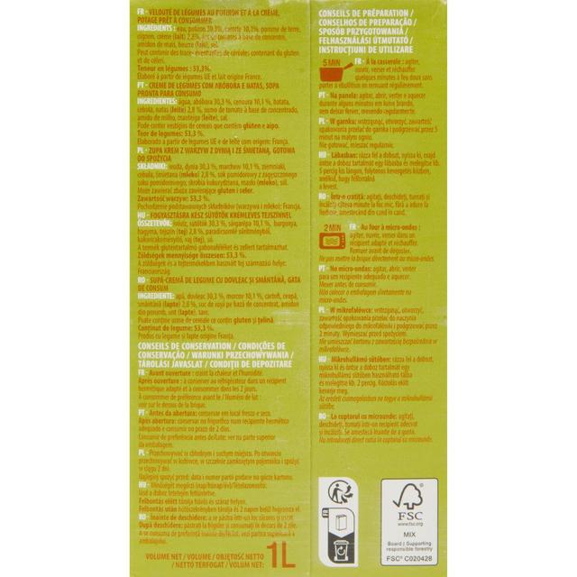 3596710494705 - Auchan - Soupe velouté de potiron avec une pointe de crème