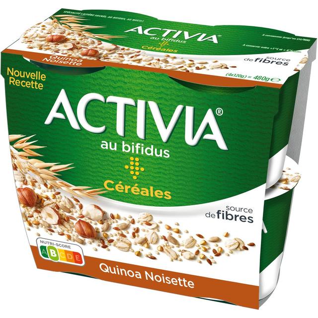 3033491235405 - Activia - Yaourt céréales muesli quinoa noisette bifidus