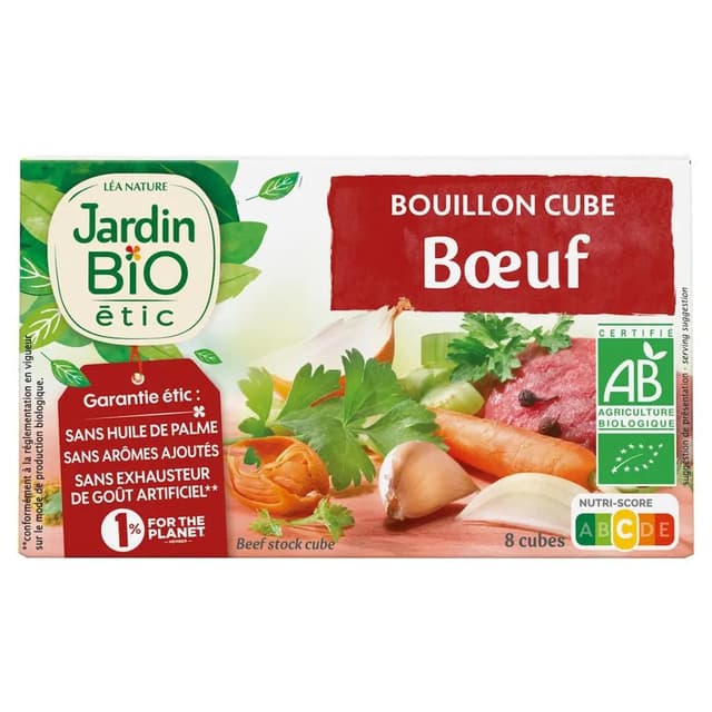 3760020505905 - Jardin Bio Etic - Bouillon cube boeuf bio