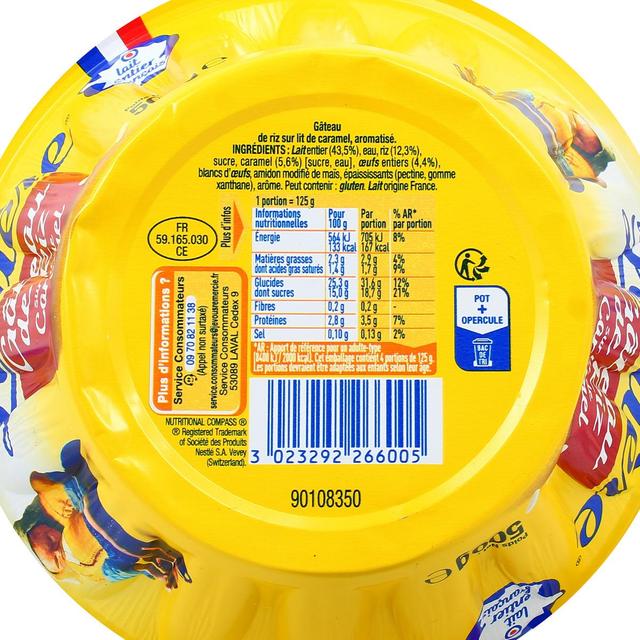 3023292266005 - La laitière - Gâteau de riz au caramel