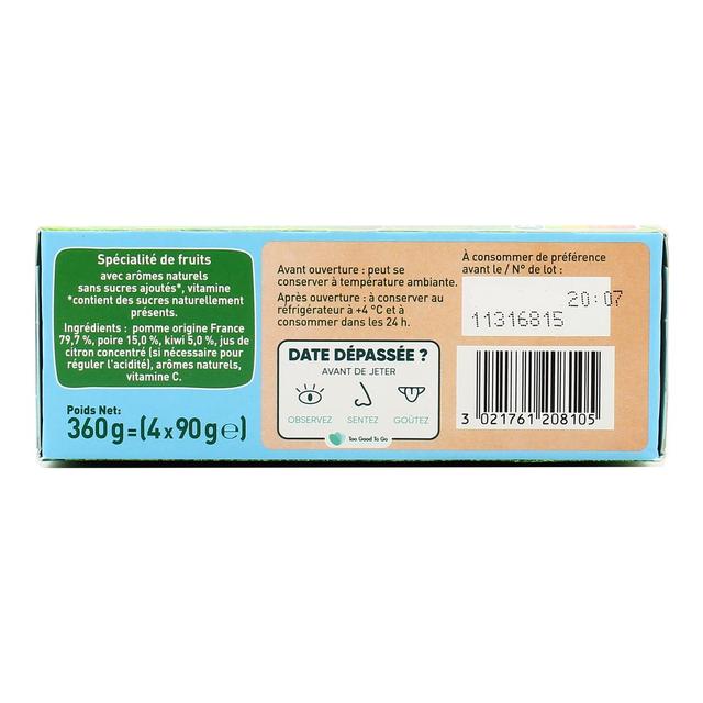 3021761208105 - Pom Potes - Compotes Pomme Poire Kiwi Les Vitaminés