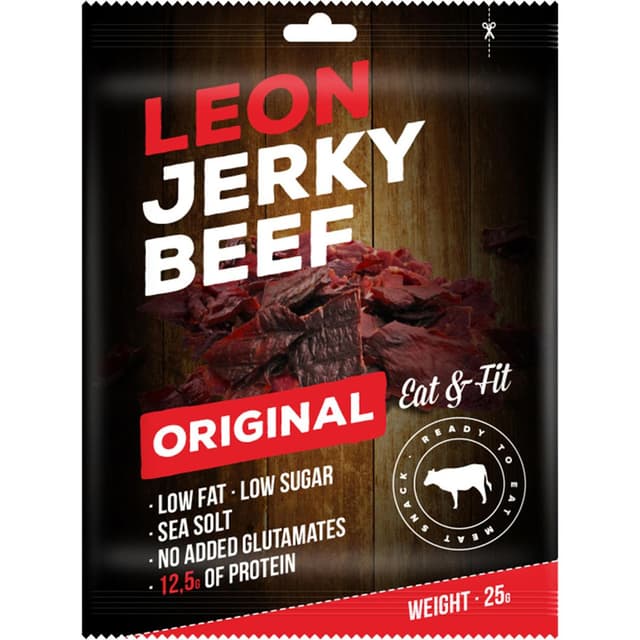 8594055310006 - Leon - Boeuf séché beef jerky en sachet