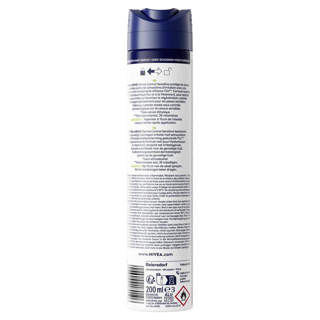4006000180106 - Nivea Men - Déodorant Anti-transpirant 72H Derma Control Sensitive