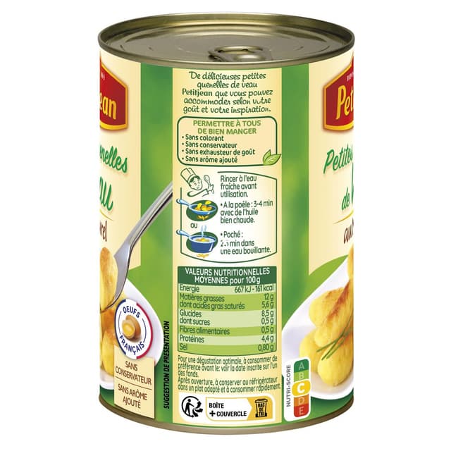 3038353910506 - Petitjean - Petites Quenelles de Veau au Naturel