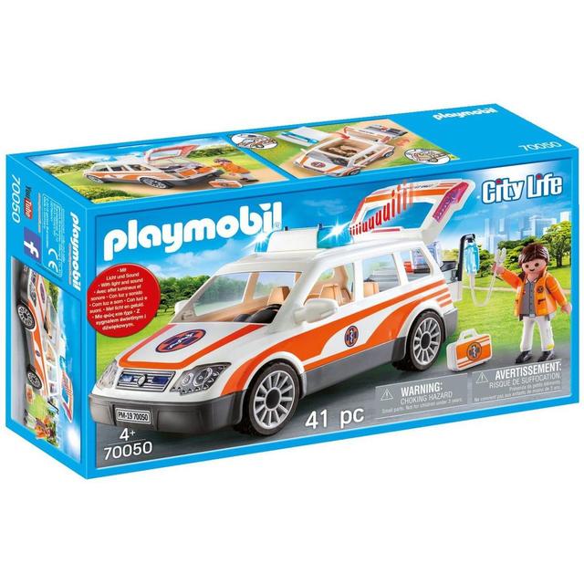 4008789700506 - PLAYMOBIL® City Life - Voiture et ambulancier