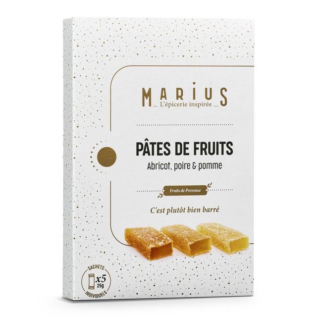 3183811010806 - Marius, L'Épicerie Inspirée - 5 Pâtes de fruits poire, abricot et pomme de Provence