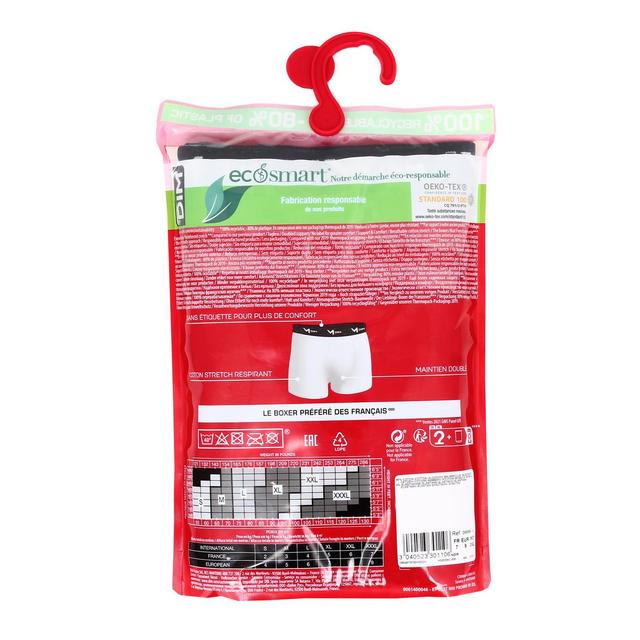 3040523301106 - Dim - Boxers noir Homme en coton stretch