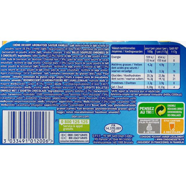 3033491012006 - Danette - Crème dessert vanille billes chocolat