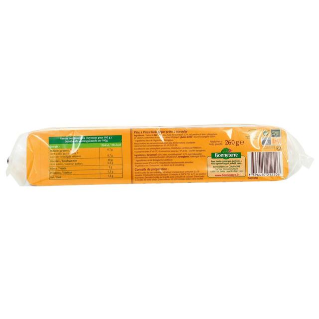 3396410212506 - Bonneterre - Pâte à Pizza Bio à Dérouler