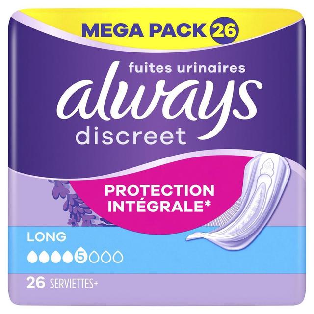 8700216252706 - Always Discreet - Serviettes Hygiénique Protection Intégrale Long