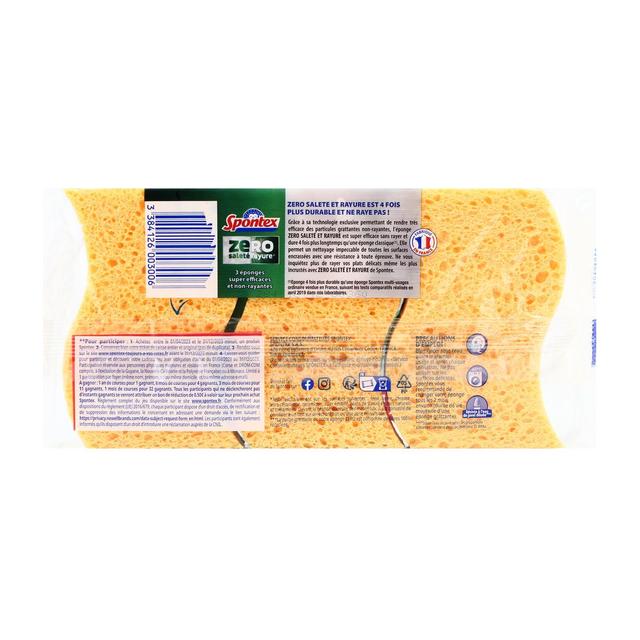 3384126003006 - Spontex - Éponges Zéro Super Efficace