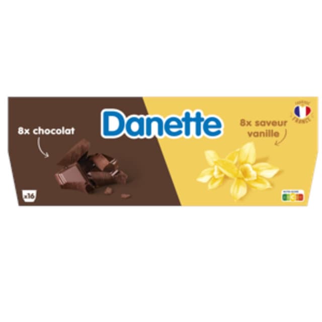 3033491433306 - Danette - Crème dessert vanille chocolat