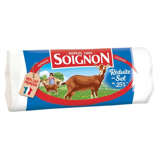 3523230023306 - Soignon - Buche de chèvre -25% de sel