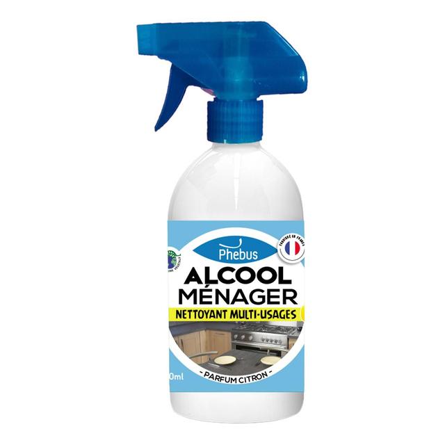 3077312903906 - Phébus - Alcool ménager en pulvérisateur parfum citron