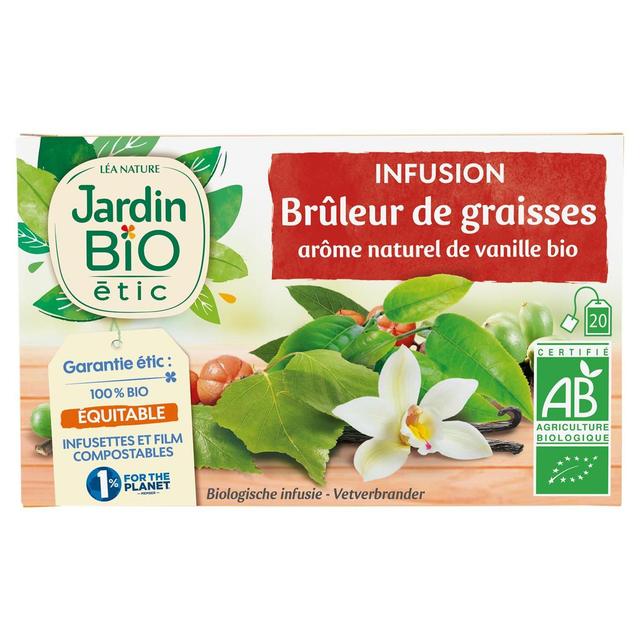 3456300014006 - Jardin Bio Etic - Infusion Brûleur de graisses Arôme de Vanille Bio - 20 sachets