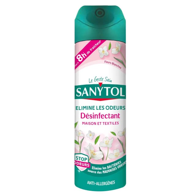 3045206394406 - Sanytol - Désodorisant désinfectant Fleurs Blanches