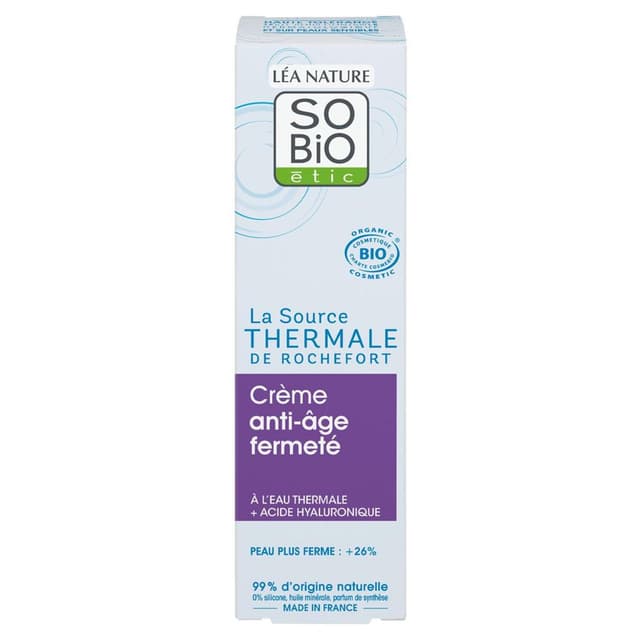 3517360024906 - SO'BIO ETIC - Crème jour anti-âge bio à l'eau thermale et acide hyaluronique