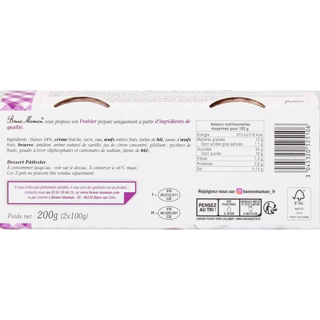 3045320525106 - Bonne Maman - Fraisier