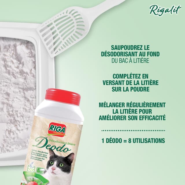3166780045406 - Riga Rigalit - Désodorisant Litière Senteur Fraise