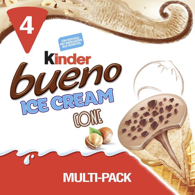 8714100896006 - Kinder - 4 Cônes Ice Cream Bueno 4x90ml