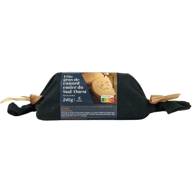 3596710466306 - Auchan Collection - Foie Gras Entier de Canard du Sud-Ouest Cuit au Torchon
