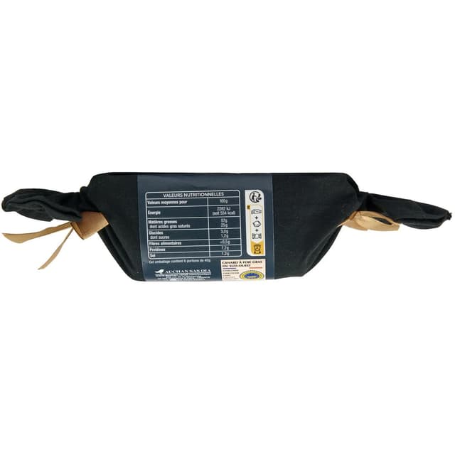3596710466306 - Auchan Collection - Foie Gras Entier de Canard du Sud-Ouest Cuit au Torchon