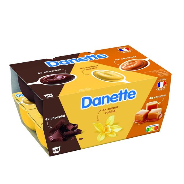 3033491377006 - Danette - Crème dessert chocolat caramel vanille