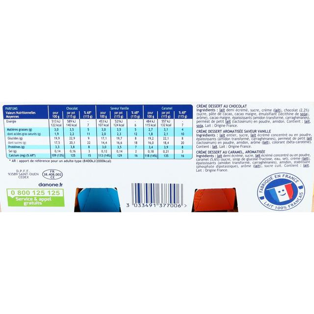 3033491377006 - Danette - Crème dessert chocolat caramel vanille
