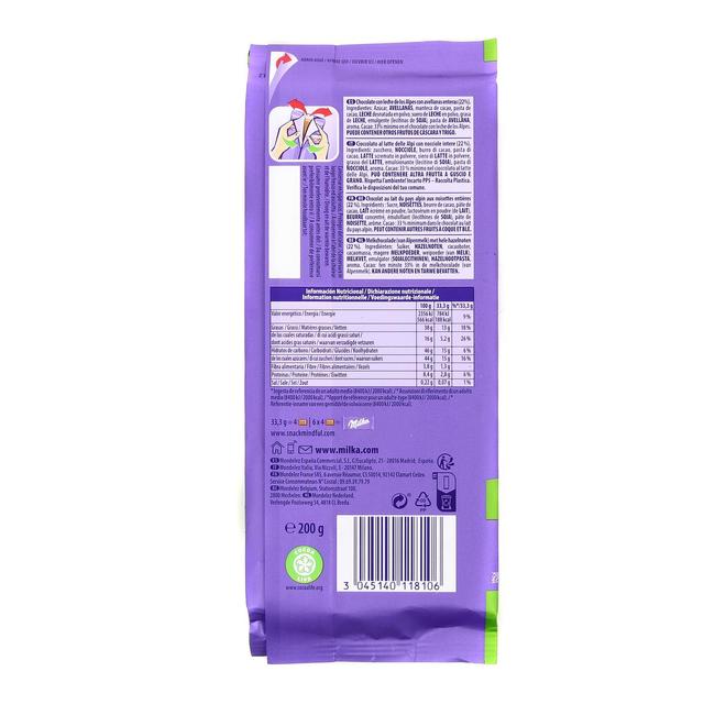 3045140118106 - Milka - Chocolat au Lait Noisettes entières