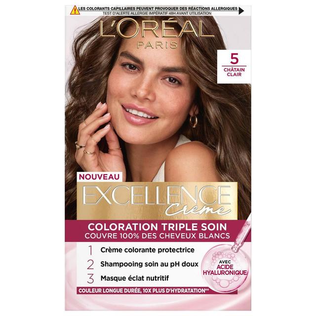 3054080008606 - Excellence - Coloration crème châtain clair n°5