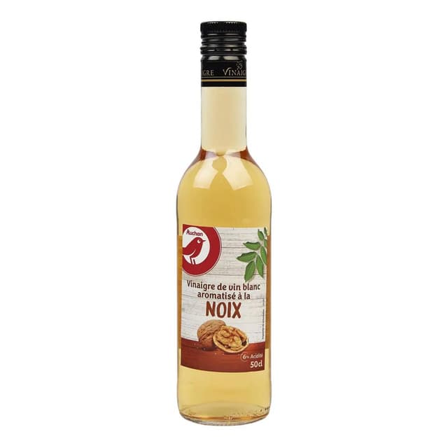 3596710378906 - Auchan - Vinaigre de vin blanc aromatisé à la noix