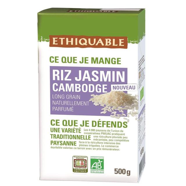 3760091728906 - Ethiquable - Commerce Equitable - Riz Jasmin Long Grain Bio du Cambodge