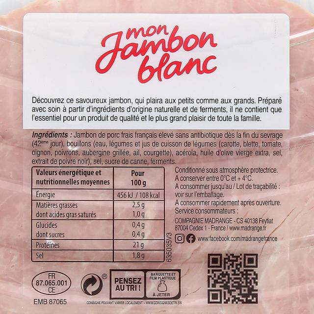 3180940079506 - Madrange - Jambon Blanc