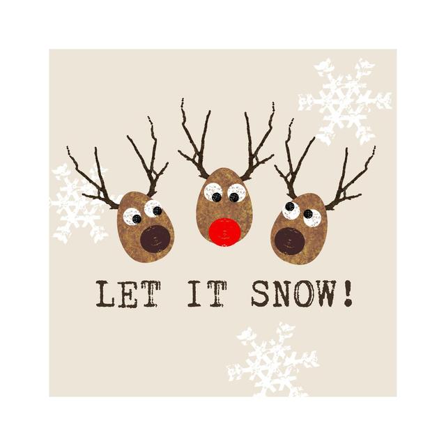 4021766309806 - Paperproducts Design - Serviettes en papier Let it snow cream