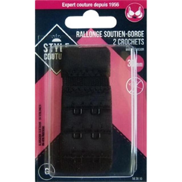 3040695830107 - Style couture - Rallonge pour soutien-gorge noir