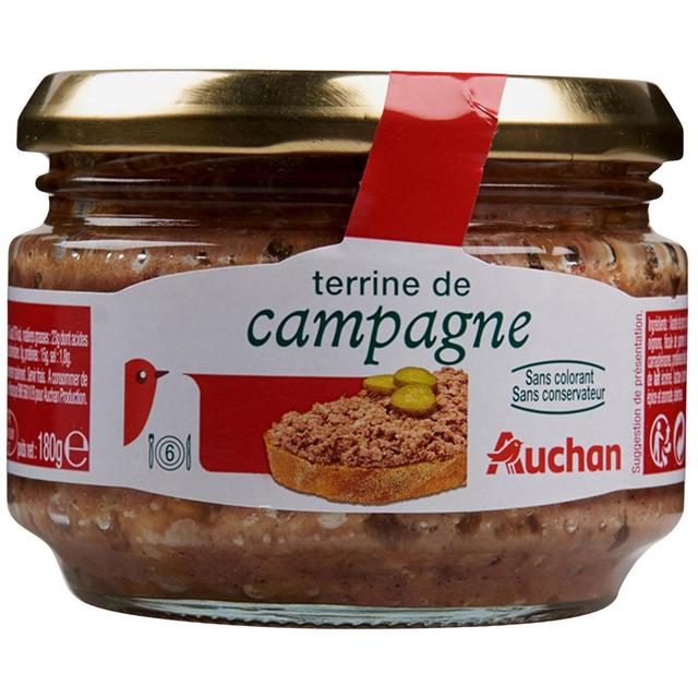 3596710010707 - Auchan - Terrine de campagne sans colorant sans conservateur