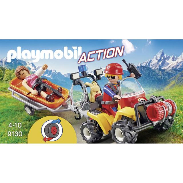 4008789091307 - PLAYMOBIL® Action - Secouriste des montagnes avec quad