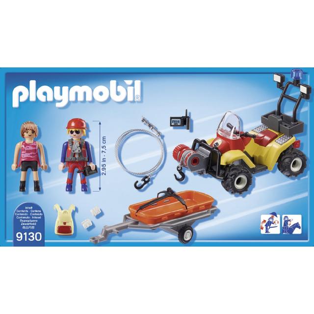 4008789091307 - PLAYMOBIL® Action - Secouriste des montagnes avec quad