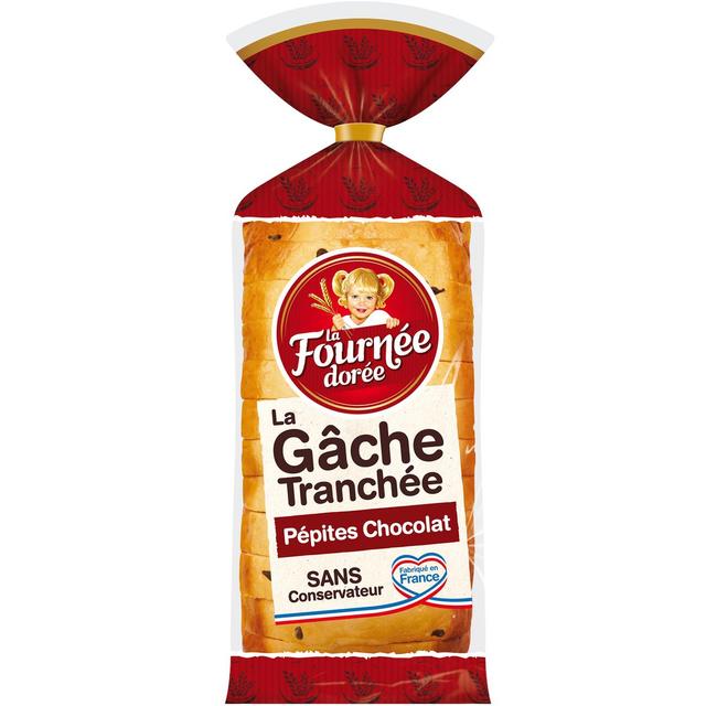 3587220551507 - La Fournée Dorée - Gâche, Brioche Tranchée aux Pépites de Chocolat