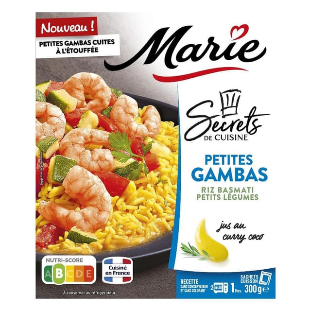 3248830001607 - Marie - Secret de Cuisine, Petites Gambas Riz Basmati